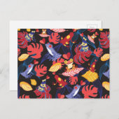 恋人カエルのパターン2 ポストカード (正面/裏面)