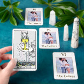恋人カップル写真ライダーワイトタロットカード トランプ (インサイチュ)