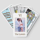 恋人カップル写真ライダーワイトタロットカード トランプ (裏面)