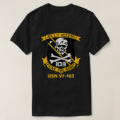 恋人ギフト米国海軍Vf 103クラシックファン Tシャツ (デザイン正面)