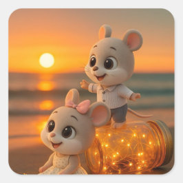 恋人シール スクエアシール