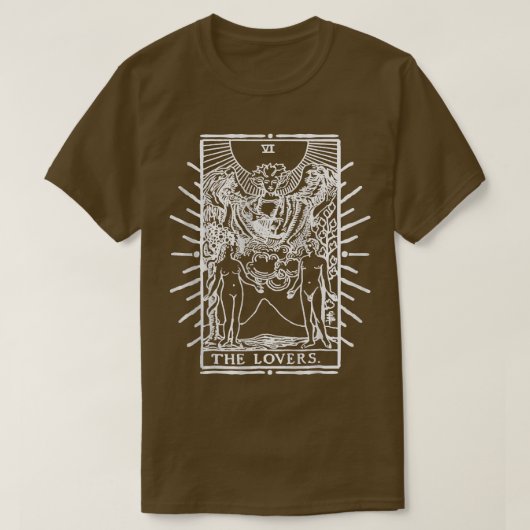 恋人タロットカードTシャツ Tシャツ (デザイン正面)