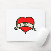 恋人ハート図形スケッチ マウスパッド (マウス)