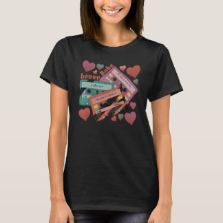恋人バベラブミュージックカセットテープレトロ90's Va Tシャツ