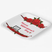 恋人バラ ペーパープレート (傾斜あり)