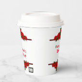 恋人バラ 紙コップ (左)