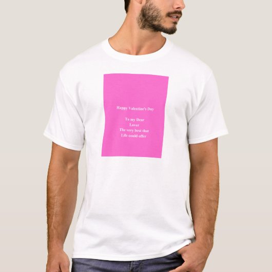 恋人バレンタインデー Tシャツ (正面)