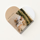 恋人パーソナライズされたへのバレンタインの贈り物 ノートブック (裏面)