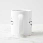 恋人ビートギフトアイディアマグデザイン愛 ジャンボコーヒーマグカップ (裏面)