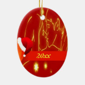 恋人初めてのクリスマスオーナメント セラミックオーナメント (裏面)