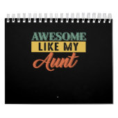 恋人叔母さん|レトロヴィンテージ素晴らしが私の叔母のように カレンダー (カバー)