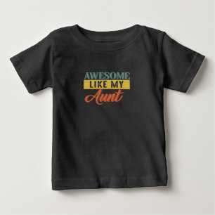 恋人叔母さん レトロヴィンテージ素晴らしが私の叔母のように ベビーTシャツ