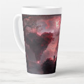 恋人同士が絡み合う カフェラテマグ (左アングル)