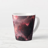 恋人同士が絡み合う カフェラテマグ (右アングル)