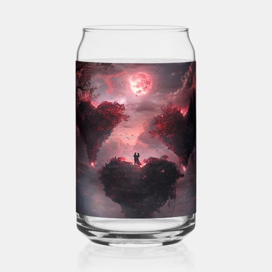 恋人同士が絡み合う ガラス缶 (裏面)