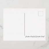 恋人同士が絡み合う 箔シーズンポストカード (裏面)