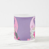 恋人同士のカップル フロストグラスマグカップ (中央)