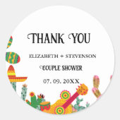 恋人同士のシャワー感謝していは ラウンドシール (正面)