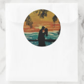 恋人同士のシーン ラウンドシール (バッグ)