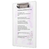 恋人同士の滝の高揚詩ポスター クリップボード (左)