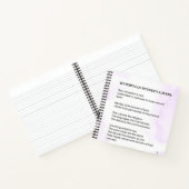 恋人同士の滝の高揚詩ポスター ノートブック (内部)