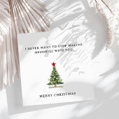 恋人向けのかわいいロマンチックなメリークリスマスカード シーズンカード