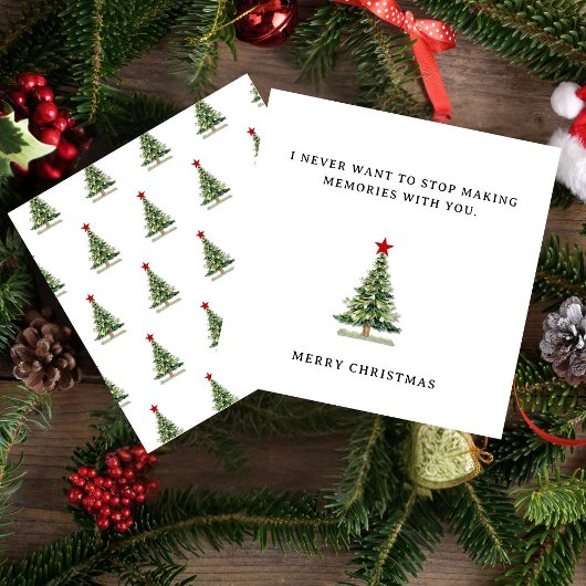 恋人向けのかわいいロマンチックなメリークリスマスカード シーズンカード