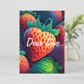 恋人向けのストロベリーカード シーズンカード (スタンド正面)