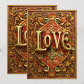 恋人向けロマンチックラブグリーティングカード シーズンカード (正面/裏面)