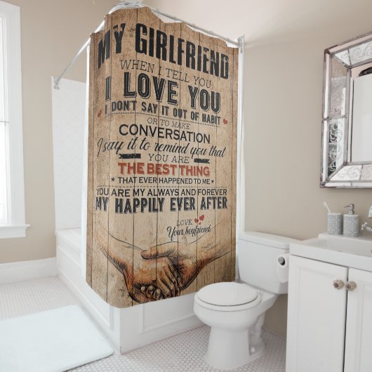 恋人引用文 |おもしろい引用文 シャワーカーテン (インサイチュ)