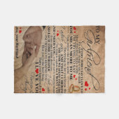 恋人引用文 |かわいいデコールギフト フリースブランケット (正面(横))