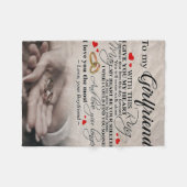 恋人引用文 |最高の妻への贈り物 フリースブランケット (正面(横))