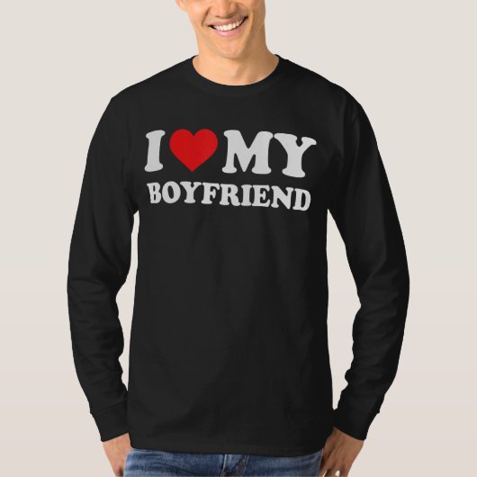 恋人愛してる 赤いハート Tシャツ (正面)