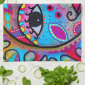 恋人日曜日および月 キッチンタオル (折り畳み)