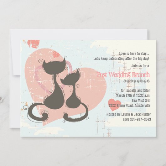 恋人猫の招待状 招待状 (正面)