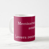 恋人覚え コーヒーマグカップ (正面左)
