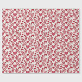 恋人赤と白向け贈り物の包装紙 ラッピングペーパー (フラット)