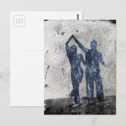 恋人踊りin rain ポストカード (正面/裏面)