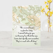 恋人 カード (黄色い花)