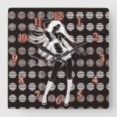 恋人 スクエア壁時計 (正面)