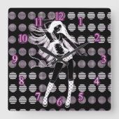 恋人 スクエア壁時計 (正面)