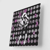 恋人 スクエア壁時計 (傾斜)