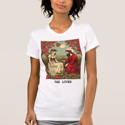 恋人 – タロットカード Tシャツ (正面)