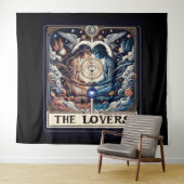 恋人 タロット 天の男と女 ソウルメイト タペストリー (インサイチュ(横))