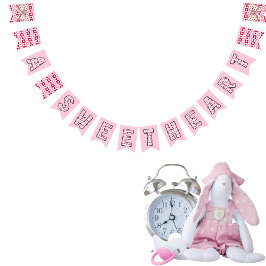 恋人、ピンクと赤いハート バンティングフラッグ