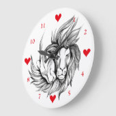 恋人 ラージ壁時計 (傾斜)