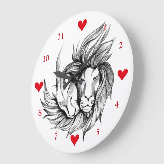 恋人 ラージ壁時計 (傾斜)