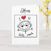 『恋人』『恋しく思恋人』 カード (黄色い花)