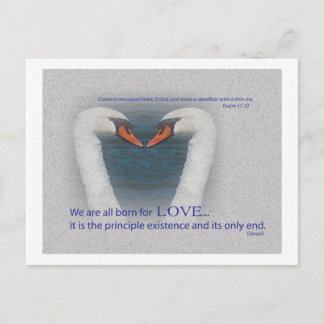 恋威厳がある愛 ポストカード