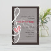 恋愛がテーマの音楽パーティー 招待状 (スタンド正面)